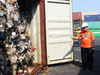 One of the more than 100 containers, shipped to Manila by a private Canadian company, that were seized by customs officials in 2013 and 2014. They had been labelled “scrap plastic materials for recycling,” but actually contained household waste.