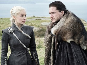 Emilia Clarke, Kit Harington
as Dany and Jon.