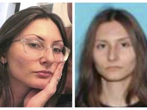 FILE - This combination of undated photos released by the Jefferson County, Colo., Sheriff's Office on Tuesday, April 16, 2019 shows Sol Pais. A Colorado undersheriff who led the search for the Florida teen whose actions prompted tightened security at Columbine High School says she likely killed herself on Monday evening, April 15, 2019, before police launched a massive manhunt. FBI officials were concerned that Pais, 18, planned an attack of her own because she was "infatuated" with the 1999 Columbine school shooting. Her body was found west of Denver on Wednesday. (Jefferson County Sheriff's Office via AP, File)