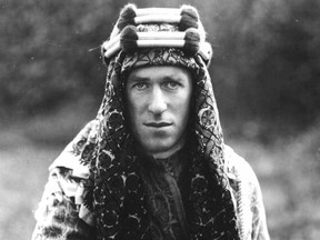 T.E. Lawrence (a.k.a. Lawrence of Arabia) is seen in an undated photograph from the Imperial War Museum.
