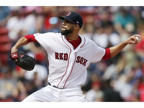 Boston Red Sox's David Price pitches during the first inning of a baseball game against the Baltimore Orioles in Boston, Sunday, April 14, 2019.