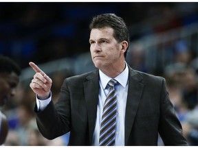 FILE - In this Dec. 31, 2017, file photo, UCLA coach Steve Alford gestures during the team's NCAA college basketball game against Washington in Los Angeles. Nevada hired former UCLA coach Alford on Thursday April 11, 2019, four days after Eric Musselman left for Arkansas. Alford is expected to be introduced at a Friday news conference.