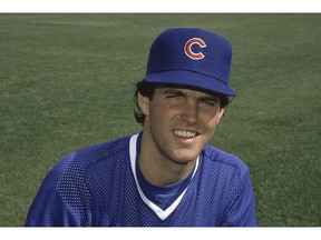 FILE - In this February 1984 file photo, Chicago Cubs pitcher Scott Sanderson poses for a photo during baseball spring training. Sanderson, the right-hander who helped the Cubs make two playoff appearances and was a member of four postseason teams during a 19-year career, died Thursday, April 11, 2019. He was 62. An official with Conway Farms Golf Club in Lake Forest, Ill., where Sanderson was a member, told The Associated Press on Thursday the family confirmed the death to the club. The cause of death wasn't provided. (AP Photo, File)