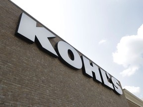 FILE - In this Aug. 28, 2018, fie photo, a Kohl's sign is shown in front of a Kohl's store in Concord, N.C. Kohl's wants you to skip the post office and bring your Amazon returns to its stores. The department store chain says it will accept Amazon returns at all its 1,150 stores starting in July.