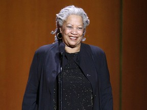 FILE - In this Nov. 5, 2007 file photo Nobel Prize-winning author Toni Morrison appears at the 18th annual Glamour Women of the Year awards in New York. Morrison is being honored this spring by the American Academy of Arts and Letters. The academy announced Monday, April 29 that Morrison, celebrated for such novels as "Beloved" and "Song of Solomon," is receiving a gold medal for lifetime achievement in fiction.