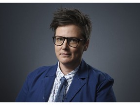 FILE - In this Dec. 10, 2018 file photo, Australian comedian Hannah Gadsby poses for a portrait in Los Angeles. Gadsby is following last year's breakout Netflix stand-up special with a new U.S. tour that has stops in San Francisco and ends in New York this summer. The Australian comedian's show "Douglas" had its world premiere in Melbourne in March and the first stop in the U.S. is April 30 in San Francisco and she will be finishing off-Broadway at the Daryl Roth Theater from July 23-Aug. 17.