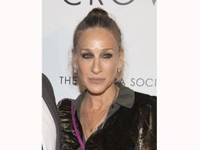 FILE - This April 22, 2019 file photo shows actress Sarah Jessica Parker at a special screening of "The White Crow" in New York. Parker and a British jeweler have settled a breach-of-contract lawsuit against the actress. Kat Florence Design sued Parker, arguing that she had agreed to promote a collaborative jewelry line of diamonds and other gems for a fee of $7.5 million but failed to live up to the obligation.