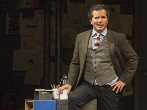 This image released by Polk & Co. shows John Leguizamo during a performance of his one-man show "Latin History for Morons," which will kick off a 12-state U.S. tour with a two-night stand at the Apollo Theater in New York starting June 20.