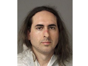 FILE - This June 28, 2018, file photo provided by the Anne Arundel Police shows Jarrod Ramos in Annapolis, Md. Attorneys for Ramos, accused of killing five people at the Capital Gazette newspaper in Annapolis, Md., said Monday, April 29, 2019, he is pleading not criminally responsible in an insanity defense. (Anne Arundel Police via AP, File)