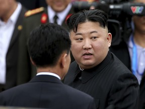 In this March 2, 2019, photo, North Korean leader Kim Jong Un prepares to depart Dong Dang railway station in Dong Dang, Vietnamese border town. North Korea on Tuesday, April 23, confirmed that Kim will soon visit Russia to meet with President Vladimir Putin. The summit would come at a crucial moment for tenuous diplomacy meant to rid the North of its nuclear arsenal, following a recent North Korean weapons test that likely signals Kim's growing frustration with deadlocked negotiations with Washington.