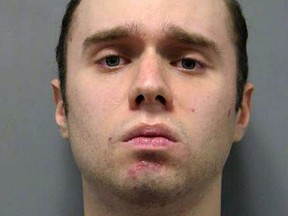 FILE - This undated file photo released by the Montgomery County Police Department shows Daniel Beckwitt in Maryland. Jurors are set to hear closing arguments Tuesday, April 23, 2019, in the trial of the 27-year-old millionaire. He is charged with second-degree murder and involuntary manslaughter in the September 2017 death of 21-year-old Askia Khafra. A fire erupted and killed a man who was helping Beckwitt dig tunnels for an underground nuclear bunker. (Montgomery County Police Department via AP, File)