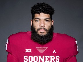 This June 21, 2018, photo provided by University of Oklahoma Athletics shows Cody Ford. Ford is a possible pick in the 2019 NFL Draft.