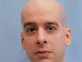 This photo provided by the Alabama Department of Corrections shows Michael Brandon Samra. Alabama has scheduled a May 16, 2019 execution date for Samra who was convicted in the 1997 slaying of four people, including two young girls. Prosecutors said Samra helped his friend Mark Duke kill his father Randy Duke, his father's girlfriend Debra Hunt and her 6 and 7-year-old daughters. Mark Duke was initially given the death penalty but the death sentence was converted to life without parole after the U.S. Supreme Court ruled prisoners couldn't be put to death for crimes that happened while they were younger than 18. (Alabama Department of Corrections via AP)