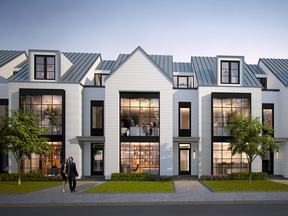 The Cape Cod-inspired executive townhomes at Water Walk.