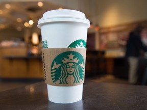 Starbucks goes through about 6 billion disposable cups a year.