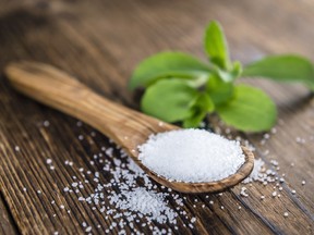 Stevia sweetens 300 times more than sugar cane, the basis for table sugar.