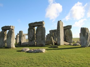 Stonehenge is an ancient monument consisting of the remains of a ring of standing stones in Wiltshire, UK.Stonehenge is an ancient monument consisting of the remains of a ring of standing stones in Wiltshire, UK.