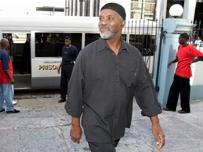 FILE - In this Aug. 6, 2007, file photo, Guyanese Abdul Kadir, former member of the South American nation's Parliament, arrives at the Magistrates' Court for an extradition hearing in downtown Port-of-Spain, Trinidad. The U.S. government has chastised the South American country of Guyana for honoring the life of Abdul Kadir, convicted of plotting to blow up fuel tanks at New York's John F. Kennedy Airport. The U.S. said in a statement Monday, April 29, 2019, that the resolution upholding the life and work of Kadir was an "insensitive and thoughtless act" that disregarded the gravity of his actions.