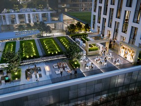 The Exchange District will feature sky gardens.
