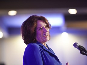 Margaret Trudeau speaks during the Grey Matters Conference at the Pomeroy Hotel on Tuesday September 20, 2016 in Grande Prairie, Alta.