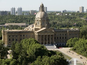 The Alberta Legislature, in Edmonton Thursday July 19, 2018.