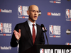 NBA Commissioner Adam Silver speaks to reporters in Toronto on May 30, 2019.