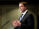 Conservative leader Andrew Scheer delivers the first of his policy speeches ahead of the 2019 election, May 7, 2019.