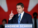 Conservative Party of Canada leader Andrew Scheer announces his immigration policy in Toronto, May 28, 2019.