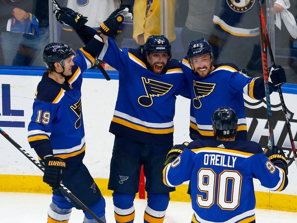 Ivan Barbashev of the St. Louis Blues celebrates after scoring a goal  News Photo - Getty Images