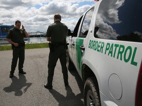 Border Protection, which includes the Border Patrol, monitors the 5,525 mile long border, including Alaska, forming the longest international border between two countries in the world.