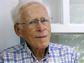 This September 2011 photo provided by his daughter Glenna Lang shows Kurt Lang, an expert on Nazi Germany and a sociologist, who died of respiratory failure on May 1, 2019, in Cambridge, Mass. He was 95. Lang fled Nazi Germany for New York City with his family in 1936 when he was 12, and was drafted into the U.S. Army during World War II.