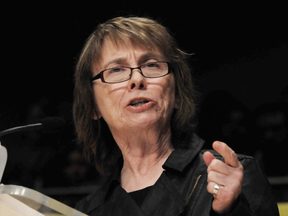 Camille Paglia in Toronto for the  Munk Debate on the "End of Men," in November 2013.