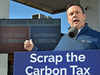 Alberta Premier Jason Kenney, seen here campaigning before the provincial election, staunch opponent of carbon taxes.