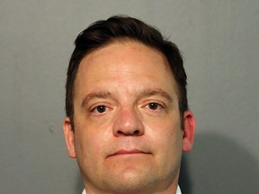 This Tuesday, May 14, 2019 booking photo released by the Chicago Police Department shows Chicago Alderman Proco "Joe" Moreno. Police have arrested the Chicago alderman on charges alleging that he lied when he reported his car had been stolen in January. Police say a news release that Moreno was arrested May 14 on felony charges of insurance fraud and obstruction of justice. (Chicago Police Department via AP)