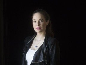 Caroline Dhavernas poses for a photo in Toronto on Wednesday, May 8, 2019. Caroline Dhavernas didn't think she would cry. The Montreal-based star of the Canadian assisted suicide drama "Mary Kills People" says she knew going into filming for season 3 that it would be the last and figured she would have a handle on her emotions.