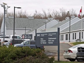 The Nova Institution for Women is seen in Truro, N.S. on May 6, 2014. The Correctional Service of Canada is apologizing for erroneously communicating the timing of its contact with a police force in Nova Scotia on sexual assault allegations at Nova Institution for women. The federal correctional service -- now facing a lawsuit by three women -- says it received allegations of sexual assault by a correctional officer in December 2018 but it was not in contact with police until the end of March.