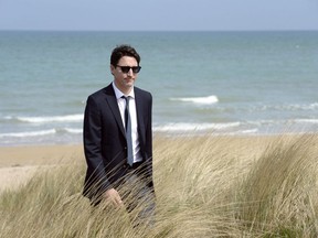 Prime Minister Justin Trudeau visits Juno Beach in Courseulles-sur-Mer, France, on April 10, 2017. Prime Minister Justin Trudeau will be on Juno Beach to commemorate the 75th anniversary of D-Day this year. His office announced this morning that on June 4, he'll go to Portsmouth, the British port from which many of the Allied ships set out for the invasion of Nazi-occupied France in 1944.
