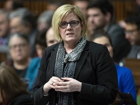 Public Services and Procurement Minister Carla Qualtrough responds to a question during Question Period in the House of Commons Tuesday, February 26, 2019 in Ottawa. The Canadian Coast Guard's recent struggles when it comes to resupplying northern communities and rescuing ice-jammed ferries appear set to continue despite the Trudeau government's plan to invest $15.6 billion in new ships.