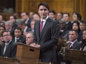 Prime Minister Justin Trudeau formally apologizes for a 1914 government decision that barred most of the passengers of the Komagata Maru from entering Canada, in the House of Commons on Parliament Hill in Ottawa on May 18, 2016.