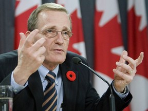 Canada's National Defence Ombudsman Yves Cote outlines his report at a news conference in Ottawa Wednesday Nov. 1, 2006. The watchdog who enforces Canada's election laws says no one from the Prime Minister's Office tried to help SNC-Lavalin avoid being charged with breaking campaign-financing rules.