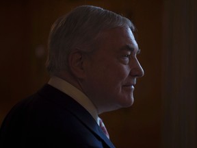 U.S. President Donald Trump has granted a full pardon to Conrad Black, a former newspaper publisher who has written a flattering political biography of Trump. Black poses at the University Club in Toronto on Tuesday, Nov. 11, 2014.