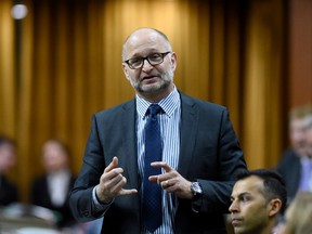 Minister of Justice and Attorney General of Canada David Lametti rises during Question Period in the House of Commons on Parliament Hill in Ottawa on Friday, May 17, 2019.
