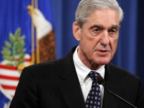 Special counsel Robert Muller speaks at the Department of Justice Wednesday, May 29, 2019, in Washington, about the Russia investigation.