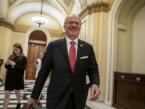 Rep. John Rose, R-Tenn., a freshman from Cookeville, Tenn., leaves the chamber at the Capitol after he blocked a unanimous consent vote during a scheduled pro forma House session on a long-awaited $19 billion disaster aid bill in the chamber, Thursday, May 30, 2019. Rep. Thomas Massie, R-Ky., and freshman Rep. Chip Roy, R-Texas, have both blocked passage of the measure in the past week.