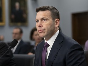 Acting-Homeland Security Secretary Kevin McAleenan prepares for a House Appropriations subcommittee hearing on his agency's future funding, on Capitol Hill in Washington, Tuesday, April 30, 2019. McAleenan, who is also the commissioner of U.S. Customs and Border Protection, was directed Monday by President Donald Trump to take additional measures to overhaul the asylum system, which he insists "is in crisis" and plagued by "rampant abuse."