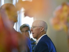 Atlanta Falcons President and CEO, Rich McKay, speaks to the media during the NFL owners meeting, Tuesday, May 21, 2019, in Key Biscayne, Fla.