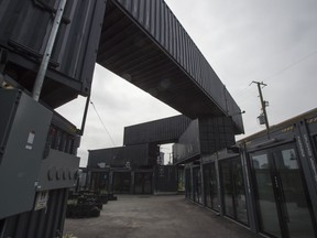 Stackt market, a market made entirely of shipping containers, is shown in Toronto on Thursday, May 2, 2019.