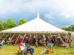 The Hay Festival attracts thousands of book lovers every year.