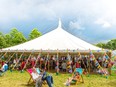 The Hay Festival attracts thousands of book lovers every year.