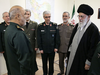 Major General Hossein Salami, left, is appointed head of the Iranian Revolutionary Guards Corps by Iran’s Supreme Leader Ayatollah Ali Khamenei, right, on April 22, 2019. The Canadian government is being asked to list the unit as a terror group.